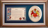 Roos Clan Crest History Framed Print
