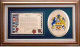 Rowan Clan Crest History Framed Print