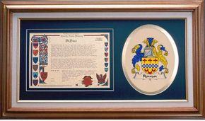 Rowan Clan Crest History Framed Print