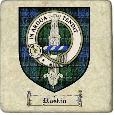 Ruskin Clan Maccallum Clan Badge Marble Tile