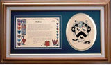 Russel Clan Crest History Framed Print