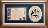 Russell Clan Crest History Framed Print