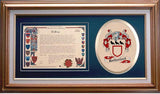 Rutherford Clan Crest History Framed Print