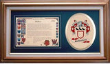 Rutherford Clan Crest History Framed Print