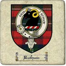 Ruthven Clan Badge Marble Tile