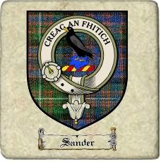 Sander Clan Badge Marble Tile