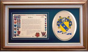 Scott Clan Crest History Framed Print