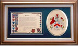 Scrogie Clan Crest History Framed Print
