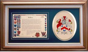 Scrogie Clan Crest History Framed Print