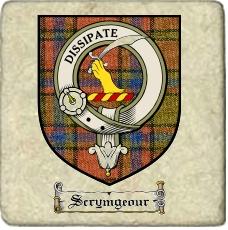 Scrymgeour Clan Badge Marble Tile