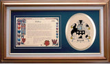 Sewell Clan Crest History Framed Print