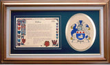 Shand Clan Crest History Framed Print