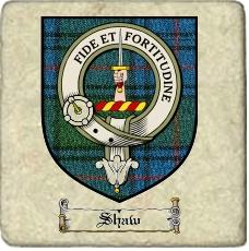 Shaw Clan Shaw Clan Badge Marble Tile