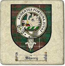 Sherry Clan Badge Marble Tile