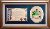 Simpson Clan Crest History Framed Print