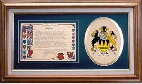Sleich Clan Crest History Framed Print