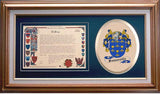 Somerville Clan Crest History Framed Print