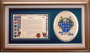 Somerville Clan Crest History Framed Print