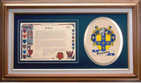 Spalding Clan Crest History Framed Print