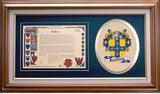 Spalding Clan Crest History Framed Print
