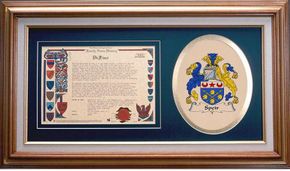 Speir Clan Crest History Framed Print