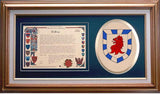 Spence Clan Crest History Framed Print