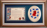 Spence Clan Crest History Framed Print
