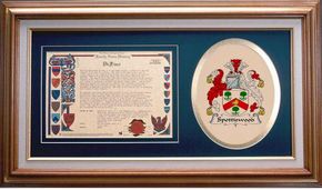Spottiswood Clan Crest History Framed Print