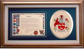 Stanfield Clan Crest History Framed Print