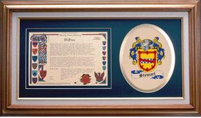 Stewart Clan Crest History Framed Print