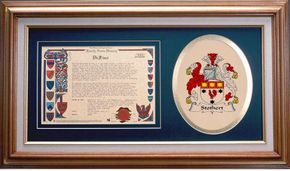 Stothert Clan Crest History Framed Print