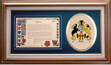 Stott Clan Crest History Framed Print