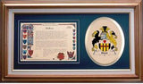 Stott Clan Crest History Framed Print