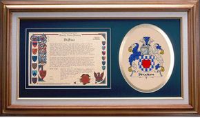 Straiton Clan Crest History Framed Print