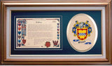 Stuart Clan Crest History Framed Print