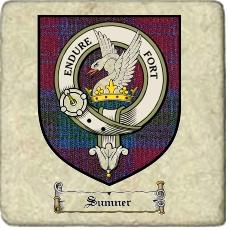 Sumner Clan Badge Marble Tile