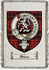 Swan Clan Macqueen Clan Badge Throw Blanket