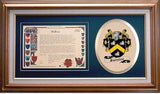 Swinton Clan Crest History Framed Print
