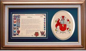 Sword Clan Crest History Framed Print