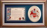 Syme Clan Crest History Framed Print