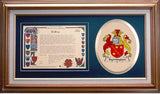 Symington Clan Crest History Framed Print
