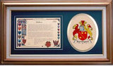 Symington Clan Crest History Framed Print