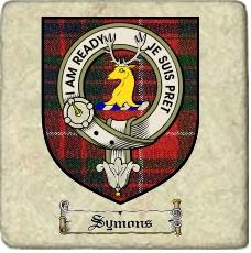 Symons Clan Badge Marble Tile