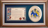 Temple Clan Crest History Framed Print