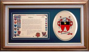 Templeton Clan Crest History Framed Print