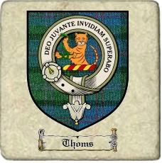 Thoms Clan Macthomas Clan Badge Marble Tile