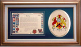 Thoms Clan Crest History Framed Print