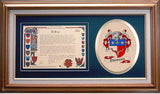 Thomson Clan Crest History Framed Print