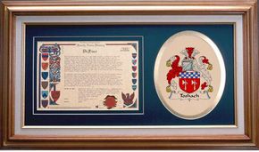 Toshach Clan Crest History Framed Print