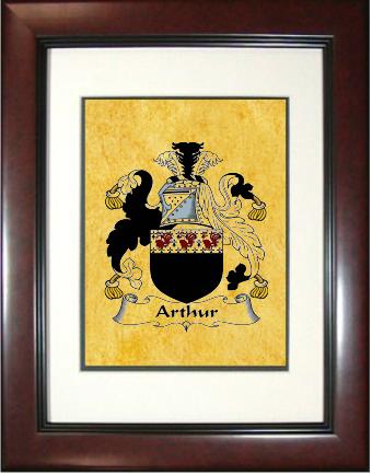 Arthur Coat of Arms Framed Print